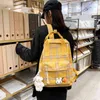 Mochila Mulheres 2020 Nova Moda Quente Moda Xadrez Ombro Estilo Preppy Style Bonito Canvas Escola Mochilas para meninas adolescentes Y1105