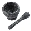 Resinmortel Pestle Tool Set 11 cm Stort kök örter Kryddor Mat Shredding Slipning för DIY Sauce Making MI 210712