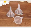 Transparant Mini Plastic Kleine Funnels Parfum Vloeibare Keuken Gereedschap Essentiële Olievulling Trechter Keukenbar Dineren