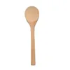 Cuillères en bois à bouche ovale ronde écologique de 17 cm de long Café Remuer Thé Soupe Sucre Miel Dessert Apéritif Assaisonnement Bistro Cuillère En Bois