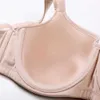 Reggiseno a balconcino con ferretto liscio con supporto laterale a figura intera da donna taglie forti 210623