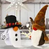 Nouvelles décorations de Noël Rudolph poupée Gnomes famille Cadeau Scène Disposition avec Ornements pour Arbre Maison Nordique En Peluche Elfe Poupée Boules Décoration