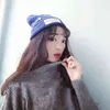 Cênusas de Broche de Broche Feminino Kpop Outono Inverno Crochet Chapéus de Malha para Mulheres Homens Streetwear Hip Hop Caps Ski Bonnet Femme Y21111