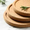 200PCS Classic Round Plain Cork Underlägg Dricker Vinmattor Korkar Mat Drycker Juice Pad För Bröllopsfest GÅNG Favorit SN4445