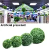 Simulação de bola de grama artificial de Milan Plantas verdes Ball Flower Flow para casamentos para casa Janela de loja El Office DIY Decoration8844471