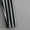 Siyah ve Beyaz Çizgili Erkek Joggers Rahat Pantolon Fitness Erkekler Spor Eşofman Dipleri Sıska Sweatpants Pantolon T200102