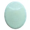 Soft silicone Cleaning Pad Wash Face Facial Exfoliating Brush SPA Skin Scrub Cleanser Tool DAJ125