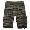 2021 Summer Men Shorts Casual Camo Camouflage Shorts Military Short Pants Male Bermuda Cargo Overalls Plaid Beach Shorts Mens X0705