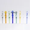 Brandende Kleurrijke Handwerk Pyrex Glas Olie Brander Pijpen Dik Glas Tabak Droge Kruid Mini Roken Hand Pijp voor Dab Rig water Bongs