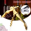 Hippocampe Poignée antidérapante Ouvre-bouteille de vin rouge en acier inoxydable Tire-bouchon Couteau Pulltap Double charnière Ouvre-bouteille de bière Cuisine Bar Outil Cadeau