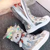 CCTWINS Kids High Boots 2020 Autumn Winter Glitter Boots Children Fashion Boots Girls Brand Toddlers Cute Warm Fur Shoes HB096 G1210