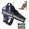 Hundebaum Kein Ziehen Reflektierende atmungsaktive einstellbare Haustiergurtweste mit ID Custom Patch Outdoor Walking Dog Supplies