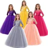 Baby Girl's Dress Long Sleeve Lace Bow Princess Skirt Kids Clothing Children's Full Dresses Multiple Colors 45sj E3