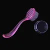 Manicure tools Nail brushes Round head with cover Dust fashion Long handle plastic Multifunctional cleansing brush