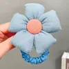 Söta tjejer blommor hår ring gummi elastiska hårband koreanska huvudbyxor barn baby scrunchie hår tillbehör