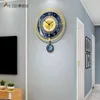 MEISD Horloge murale créative Design moderne montre pendule intérieurs de maison salon décoration Quartz Horloge silencieuse 211110