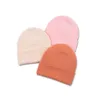 キッズビーニー帽子キャンディーカラーニットキャップファッション子供用プレーン帽子ソフトボーイと女の子ヒップホップキャップ屋外温暖スキーWMQ1235