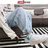 Lappster Men Paisley Baggy Y2K cal￧as de jeans 2022 Mens Patchwork perna larga cal￧a jeans casual homem Harajuku Streetwear Jean 0309