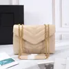 デザイナー高級ハンドバッグ Loulou 本革ショルダーバッグロングチェーンフラップバッグ高品質トート Designerpurse クロスボディバッグ女性のハンドバッグ複数の色