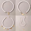 Tocona luxe parel steen shell hanger voor vrouwen zomer ster hart ketting choker ketting bohemien sieraden cadeau