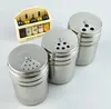 Kitchen Tools Stainless steel Shaker Jar Sugar Salt Pepper Herbs Toothpick Storage Bottle BBQ Supplies SN2222