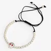 Charm Bracelets CZ Braiding Macrame Bracelet Wrap Cord Copper Beaded Bangles Adjustable Rope Jewelry For Men Women