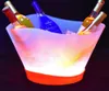 Secchielli per il ghiaccio ricaricabili a LED da 12 litri che cambiano colore per il vino, per il whisky, a forma di barca, per la decorazione della festa notturna del bar