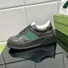 Männer Casual Basketballschuhe Mode Dame Schnür-Designer-Sneaker 100% Leder Weiß Frauen Fitnessstudio Dicke Unterseite Trainer Plattform Damen Turnschuhe Große Größe 35-45 US4-US11