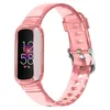 För Fitbit Luxe Wrist Band Siamese TPU Transparent Silikon Rem Replacement WatchBand Smart Tillbehör