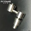 Rökning Tillbehör Titan Nails Side Arm 4 i 1 Domeless Nail med Titianium 10 / 14mm Dabber Fog för glas
