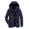 Männer Winterjacke Plus Size Militärjacke Männer Outdoor-Kleidung mit Kapuze verdicken Mantel männlich mit mehreren Taschen Mode Hohe Qualität 211204