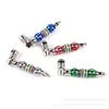 Creative color round bead pipe metal small pipes fittings for smoking