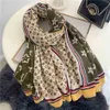 180x90cm Stora Designers Scarf Spräng Stor Storlek Rektangel Sjal Ventage Retro Blomma Brev Skriv ut Wrap Square Elegent Vinter Varm Scarves Boutique Favor G97XYRZ