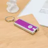 Square Mini LED Small Flashlight Keychain Light Party Favor Creative Gift Promotional Electric Lights