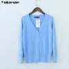 cardigans sweater women autumn spring candy color cotton long sleeve casual knitted cardigan pull femme hiver 210519