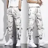 pantalon camo taille haute