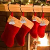 Décorations de Noël Elk Family Cadeau personnel Pendentif Mignon Ornements d'arbre de Noël en bois T2I53223