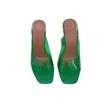 2021 Sukienka buty wysokie obcasy Kobiety Pumpy Kryształowe damskie sandały kwadratowe palce ślubne buty na bae 9,5 cm 9,5 cm