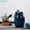 Przenośna ceramiczna porcelanowa herbata Caddies Teaware Cremation Urn pogrzebowy Pet Kot Pamięci Pamięci Keeps Container Jar