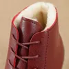 Zimowe buty damskie skórzane trampki nowe pluszowe antypoślizgowe botki kostki plus rozmiar 41 buty śniegowe kobiety Y1018