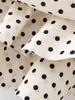 Women fashion polka dot print pleated asymmetrical skirt faldas mujer ladies back zipper vestidos chic ruffles skirts QUN379 220216