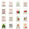 Gift Wrap Large Santa Sacks Christmas Canvas Bag with Drawstrings Reusable Xmas Sack for Gifts