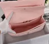 Moda bolsa tiracolo corrente com aba preta 30 cm bolsa de mão dupla com abas femininas bolsas de ombro de couro genuíno