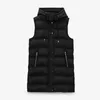 Kvinnor Västjacka Vår Höst Mode Hooded Chic Warm Jacket Vest Fashion Youth Elegant Street Vest Jackor 210910