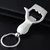 100pcs Keychain Bottle Opener Hand Shape Palm Key chain Ring Beer Can Openers Keyring DH3957