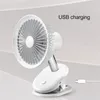 Taşınabilir mini klip fan usb şarj masaüstü sallama fanı 360 ° rotasyon ev ofis arabası için düşük gürültü öğrenci yurt