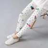 Leggings per ragazze estive Collant con stampa per bambini Pantaloni skinny Pantaloni per bambini con stampa di fiori Pantaloni a matita 3-11 anni M3937