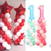 Colonna per palloncini in plastica a lunghezza regolabile con base e palo per palloncini Supporto per supporto per palloncini di compleanno Decorazione per feste 210626