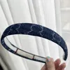 Frauen Denim Stirnband Designer Brief Haarband Mode Dünne Yoga Haar Hoop Katyusha