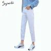Syiwidii Hohe Taille Jeans für Frauen Kleidung Herbst Denim Jogger Vintage Streetwear Weiß Schwarz Blau Harem Hosen Casual 210730